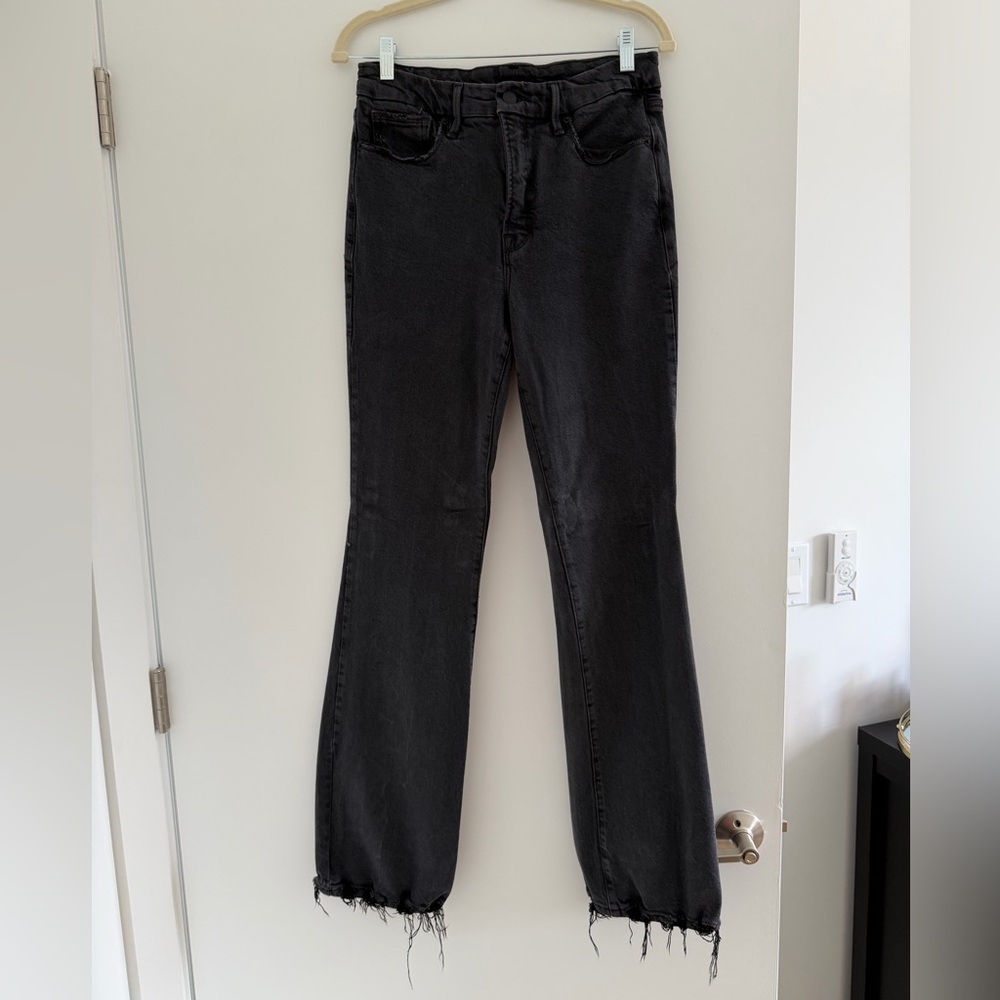 Good American Classic Bootcut Jeans (Frayed Bottom)